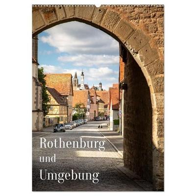 Rothenburg und Umgebung (Wandkalender 2027 DIN A2 hoch), CALVENDO Monatskalender