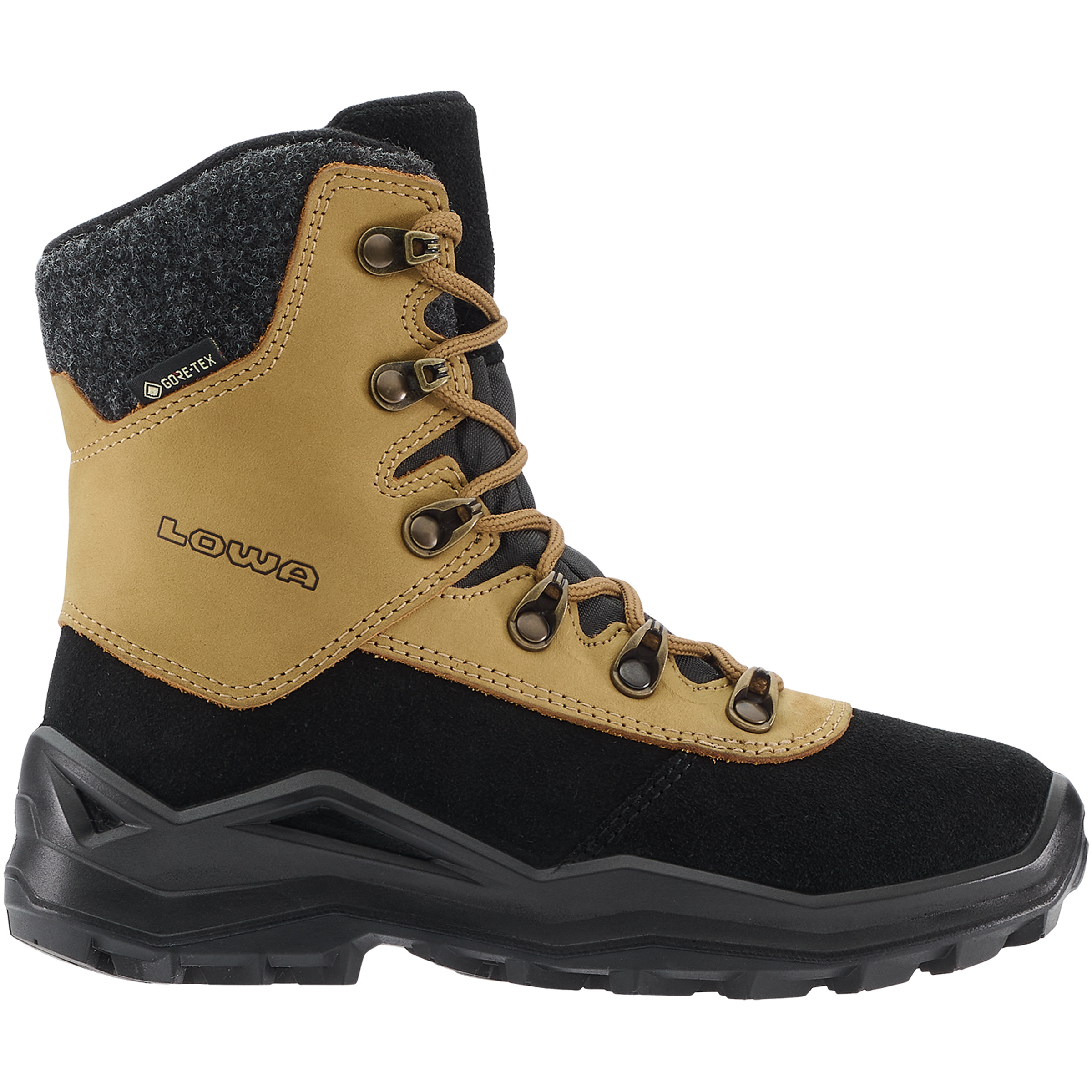 Lowa Couloir 2 GTX High Kinder Winterschuhe & Winterstiefel schwarz Größe 34 Lifestyle Isolierend