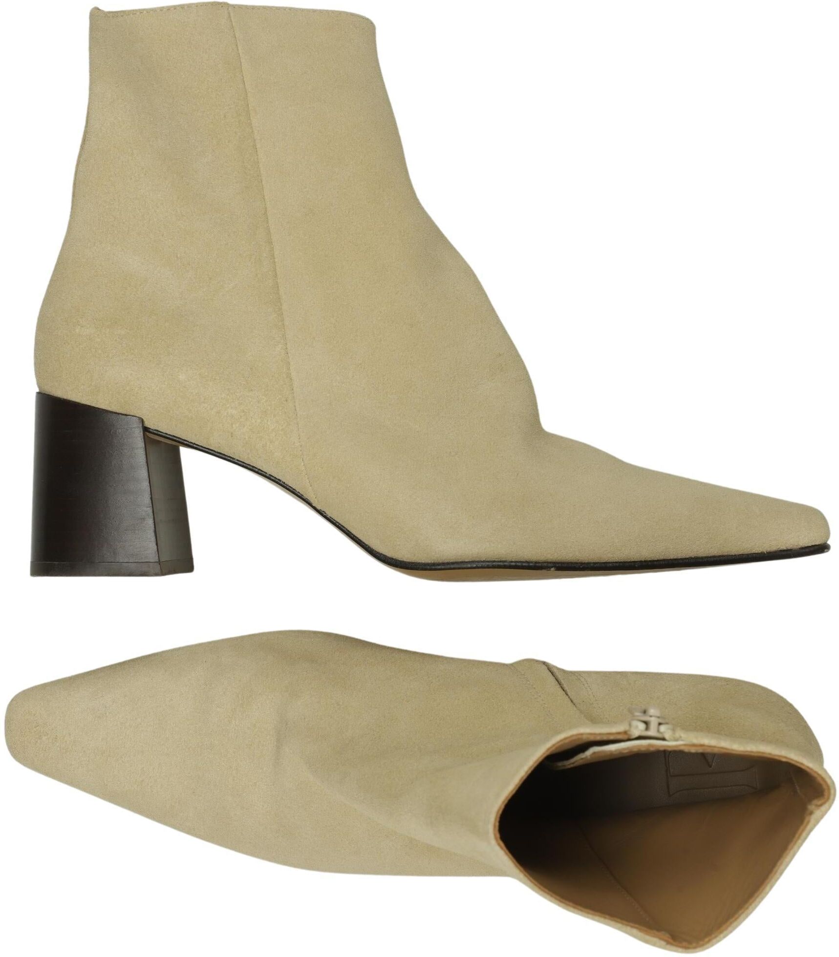 Flattered Damen Stiefelette, Beige, Gr. EU 38, kein / Etikett - Second Hand