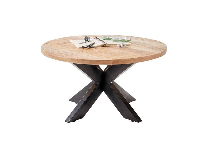 Couchtisch Massivholz rund - 80 x 80 cm - Mango - ACE