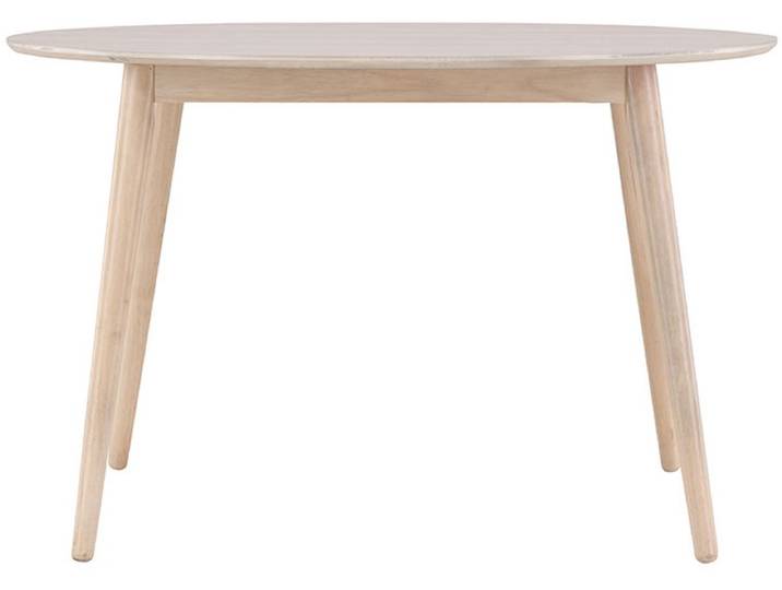 Flora eetkamertafel Ø120cm whitewash.