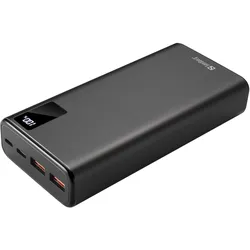 Sandberg Powerbank (20000 mAh, 20 W, 74 Wh), Powerbank, Schwarz