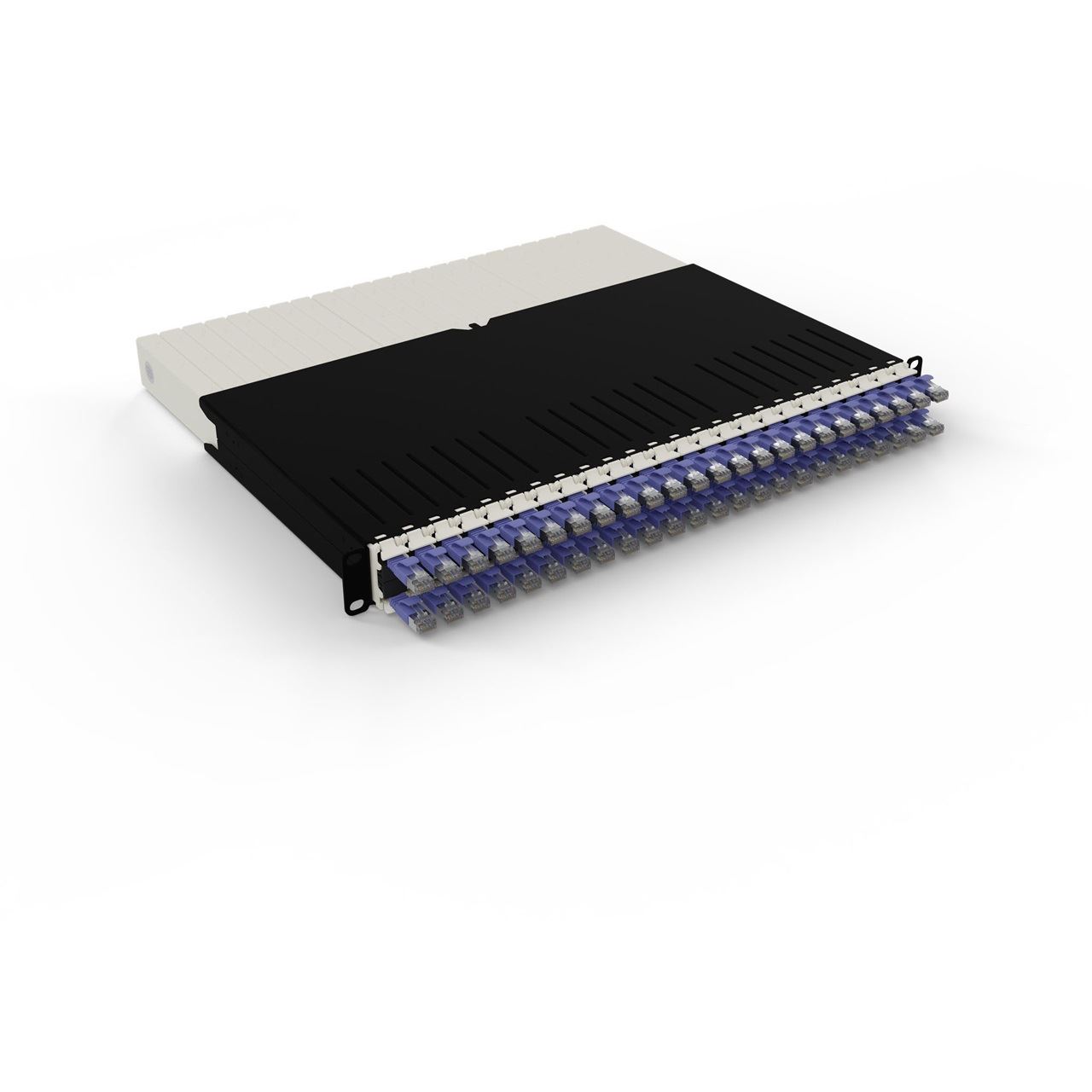 Patchbox Boxes Cat 6A 8HE STP 0,8m lila