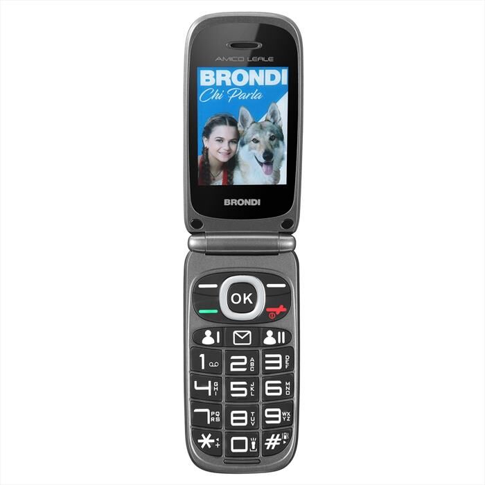 Brondi Cellulare Amico Leale-black Metal