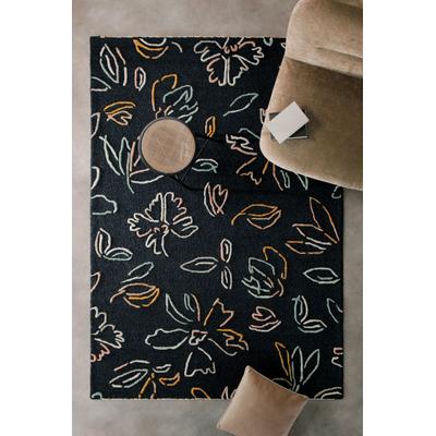 Wecon home "Vee" rechteckig 10 mm Höhe Wollteppich, floral, hochwertig, pflegeleicht, modern, handgetuftet