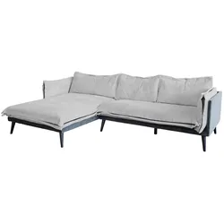 ECKSOFA QUENYA Hellgrau Velvet