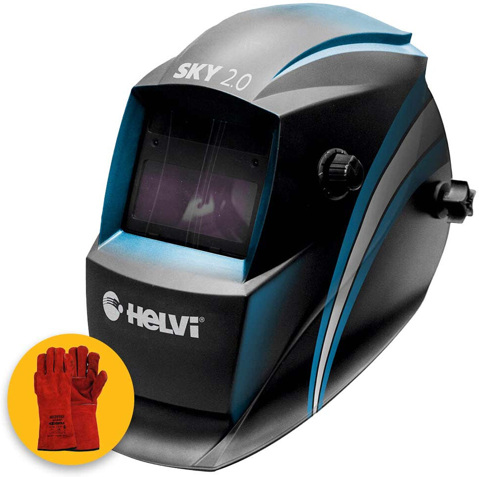 Helvi Sky 2.0 Casco maschera autoscurante a 2 sensori