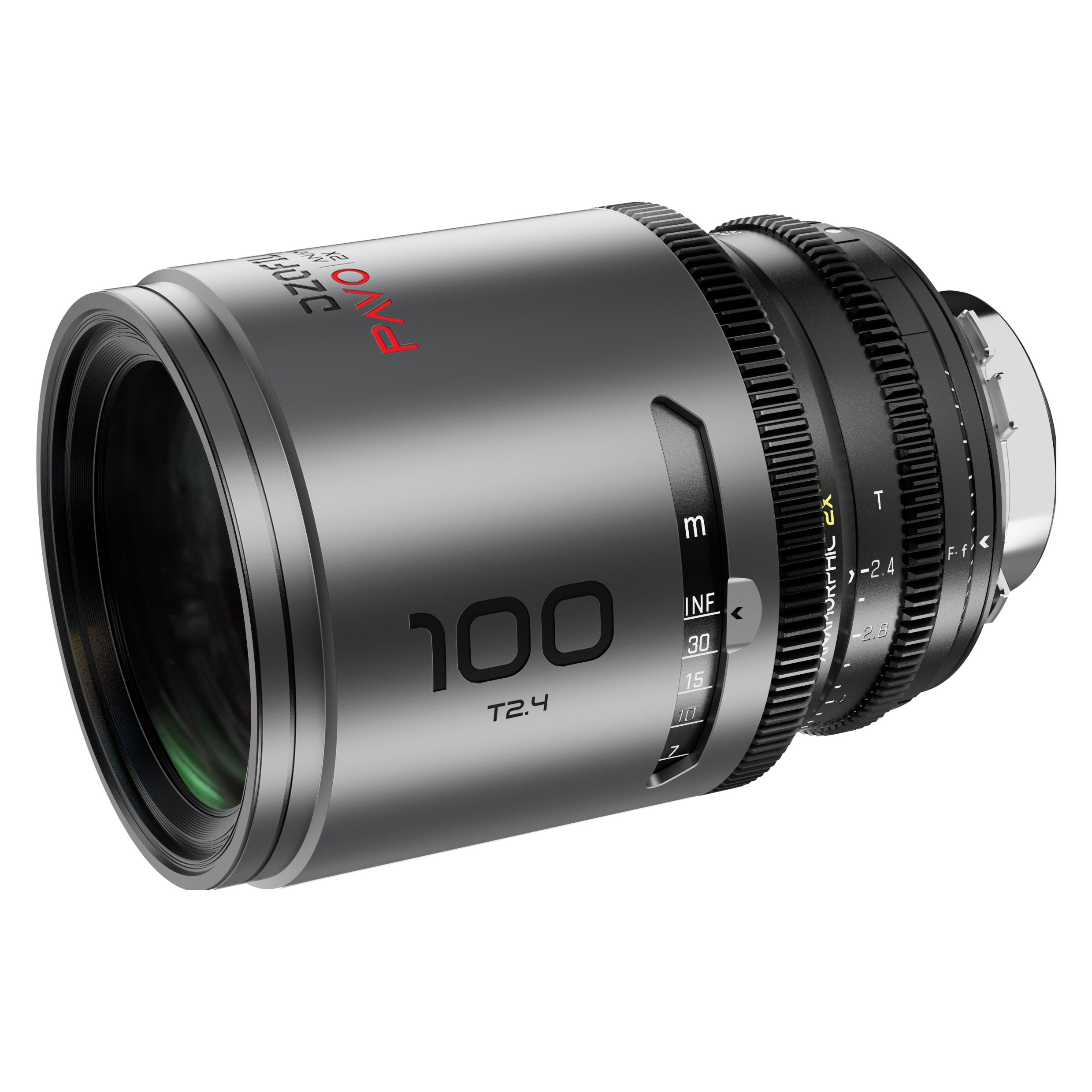 Dzofilm Pavo 2x Anamorphic 100mm T2.4 for PL/EF Mount (S35) metric - Neutral Coating (Canon EF, L-Mount) (DZO-PA10021PLMN)