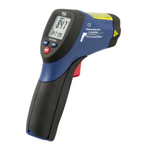 PCE Instruments PCE-889B Infrarot-Thermometer von -50 bis (max.=) +1000°C | Pyrometer| Optik 30:1 | Ziellaser doppelt
