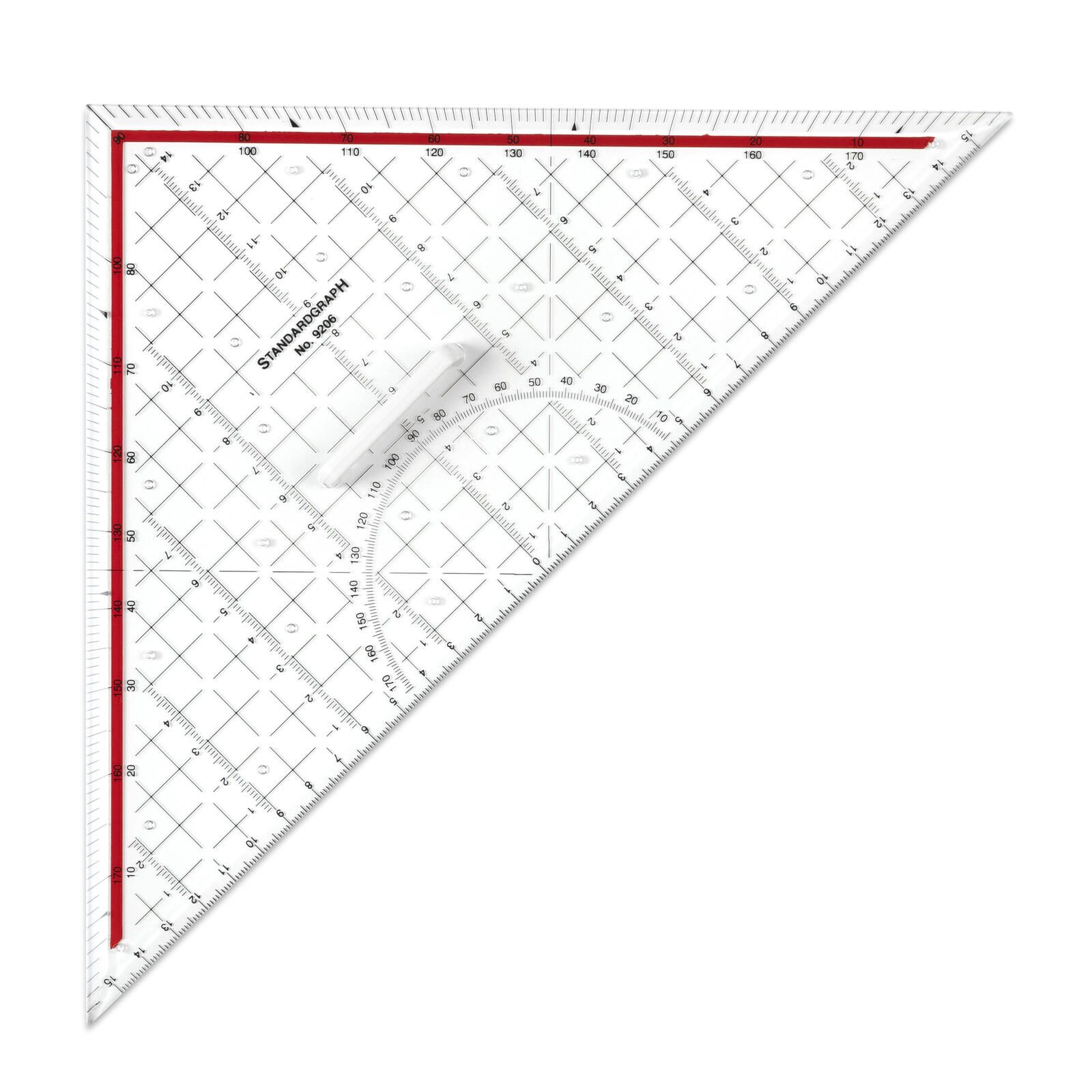 STANDARDGRAPH Geometrie-Dreieck, transparent 32,0 cm 9206