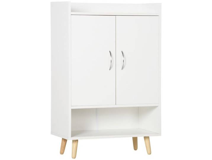 VVBV MEUBLE A CHAUSSURES d'Entrée Meuble Rangement Chaussures Bois Blanc 60x30x92 cm 60x30x92cm