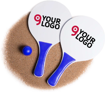 Cupsol Racchette Spiaggia Legno Vari Colori con Pallina e Borsa Personalizzate o neutre