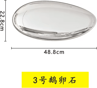 Inspire Curations Luxury Goose Egg Stone Pendant Wall Decor Modern Water Drop Acrylic Wall Accent l.3