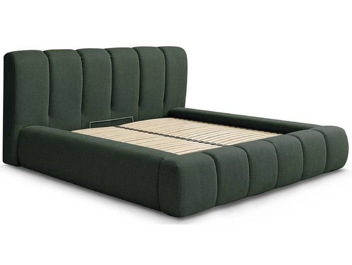 Kastenbett BOBOCHIC DENALI 160x200cm stoff grün