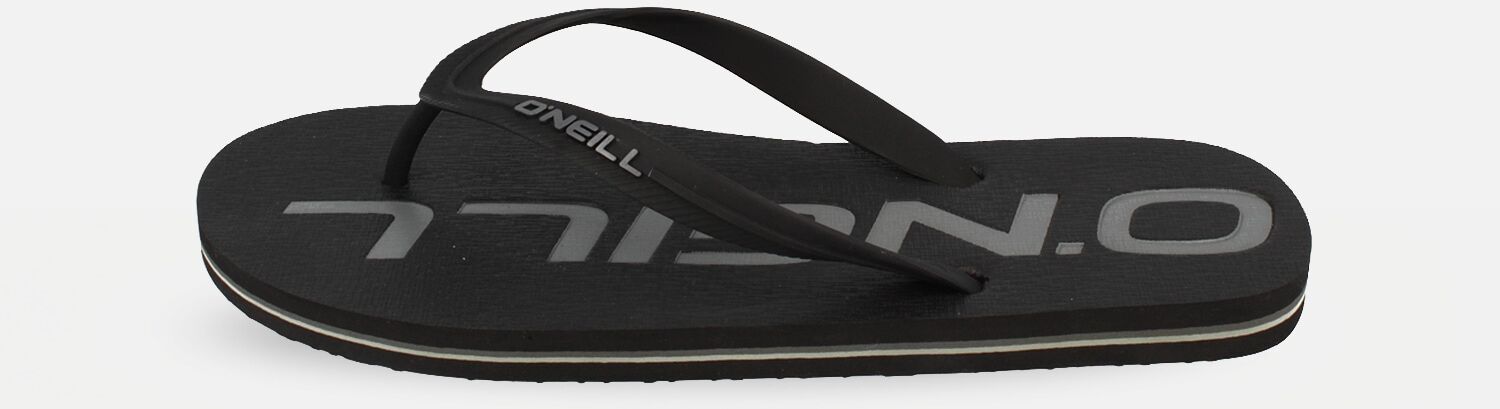 Sandale O'NEILL "PROFILE LOGO SANDAL MEN LOW", Herren, Gr. 45, schwarz, Synthetik, Schuhe Sandale schwarz 45