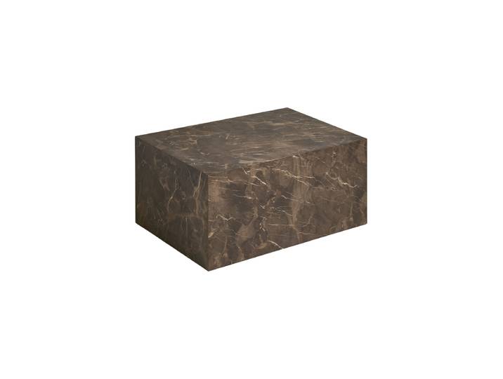 Design Couchtisch „Prag“ Marmorlook Braun Nordic Living
