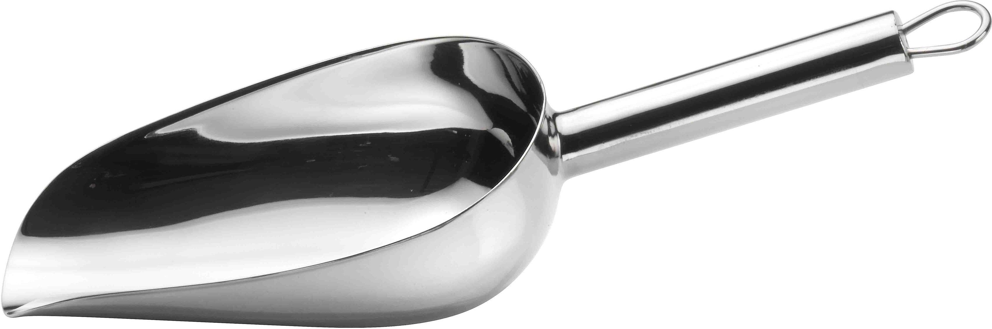 Messlöffel PINTINOX "Bar Professional", silber (edelstahlfarben), Edelstahl, Messbecher, Eisschaufel, Lebensmittelschaufel-Set, 250 und 500 ml, 2-teilig