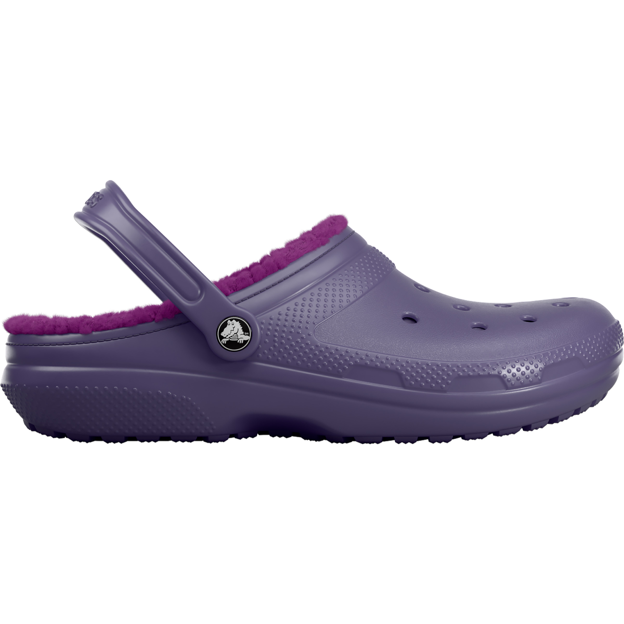 Crocs Classic Lined Clog Sandale Kinder Sandalen lila Größe 37 Lifestyle