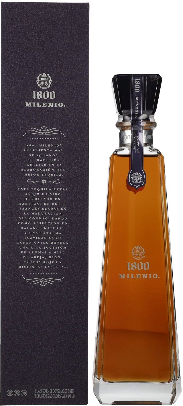 1800 José Cuervo 1800 Tequila Milenio 100% Agave 38% Vol. 0,7l in Geschenkbox