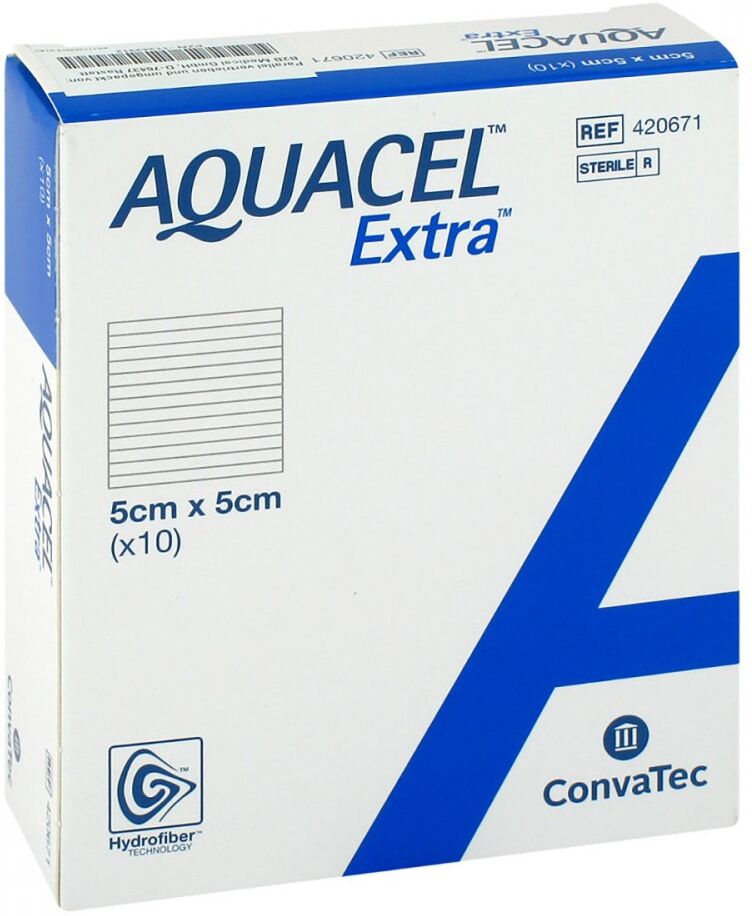 Aquacel Extra 5x5 cm Kompressen