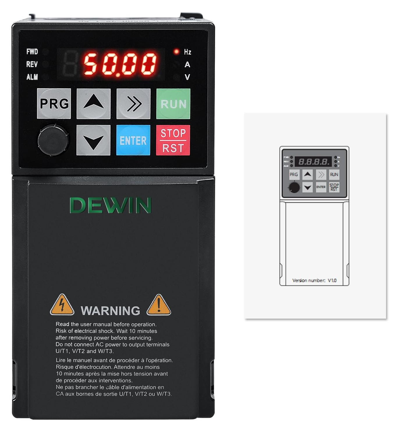 Selius Frequentieomvormer 2,2 kW - 1 Fase Ingang 3 Fase Uitgang
