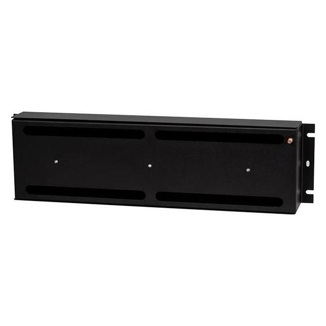 LEXI-Net 19" jističová DIN lišta 3U, 22 modulů, černá (LX19-3U-B)