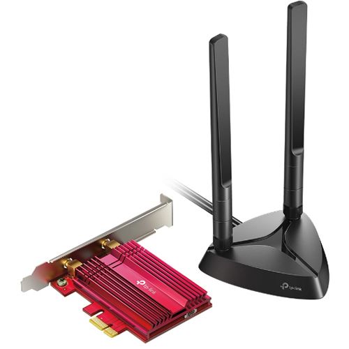 TP-Link AX3000, 2.4GHz/5GHz WLAN, Bluetooth 5.0 LE, PCIe x1 (Archer TX3000E)