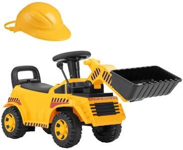 Costway Excavator Digger Toy with Adjustable Bucket-Yellow