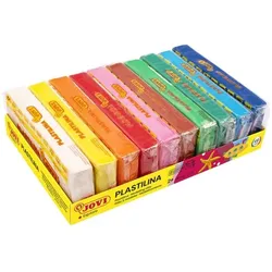 JOVI 10er-Pack Knete »PLASTILINA« blau