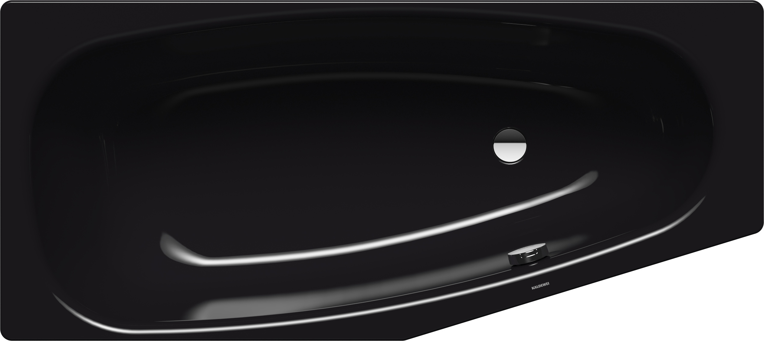 KALDEWEI Badewanne MINI RECHTS schwarz