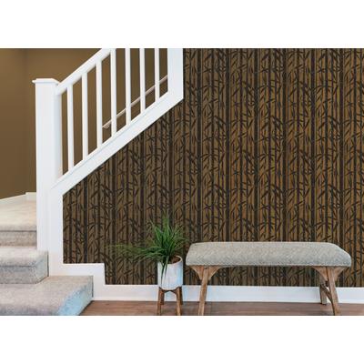 Vliestapete A.S. CRÉATION "Attractive 3 Bamboo Garden", braun (schwarz, metallic), B:0,53m H:1m L:10,05m, Vlies, Tapeten, Metallic, glänzend, strukturiertes Muster