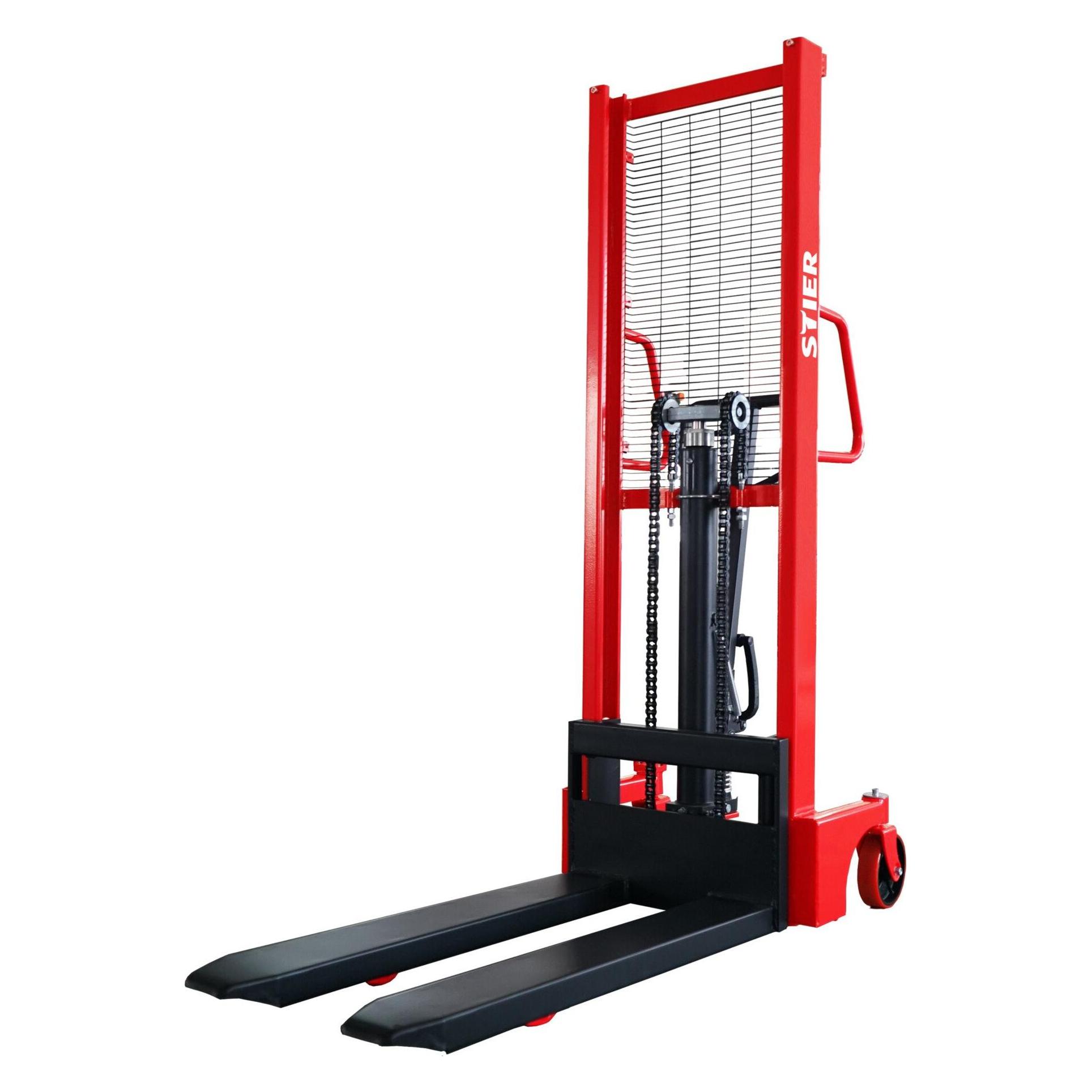 Stier Hydraulik-Stapler 1000kg Traglast, 1600mm Hubhöhe mit Einfach-Mast (95375894)