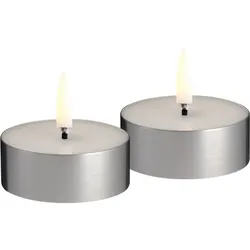 Piffany LED Melted Maxi Teelicht 6,3x2,3 cm 2er-Set