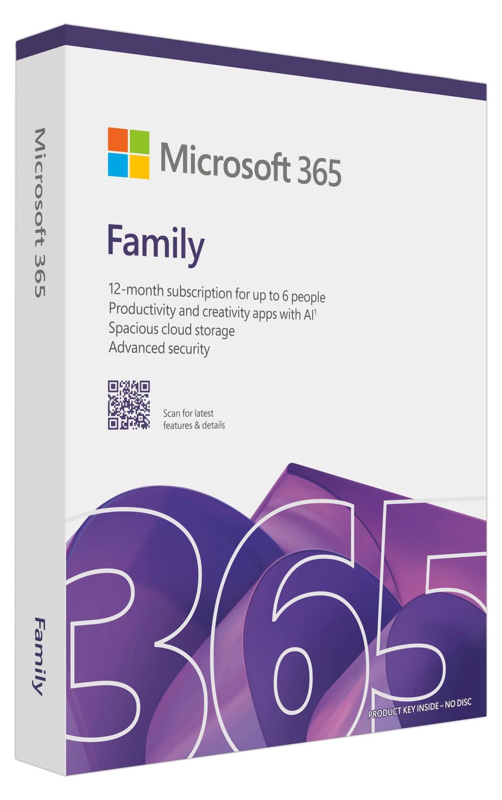 Microsoft 365 Single Doosverpakking voor 6 gebruikers (1 jaar) - Engelstalige versie