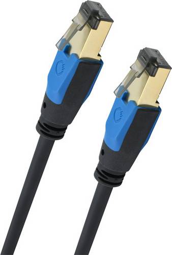 Oehlbach D1C19353 RJ45 Patchkabel CAT 8.1 2.00m Schwarz 1St.