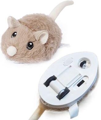 Uplift Treasures Electric Interactive Moving Mouse Cat Toy beige Mouse