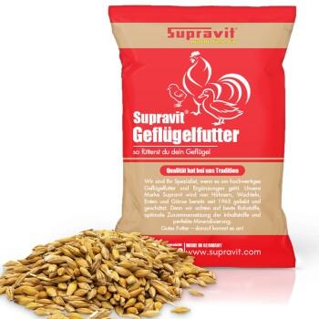 Supravit Braugerste - Ergänzungsfutter für Hühner und Tauben - energiereiches Zusatzfutter liefert wertvolle Kohlenhydrate - leicht verdaulich und gut verträglich 25 kg