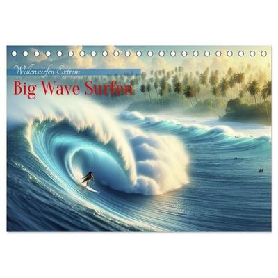 Big Wave Surfen (Tischkalender 2027 DIN A5 quer), CALVENDO Monatskalender