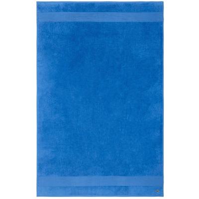 Badetuch LACOSTE "LLECROCO", blau (aerien), B:100cm L:150cm, Frottier, Obermaterial: 100% Baumwolle, Handtücher, Badetuch, mit Label-Applikationen