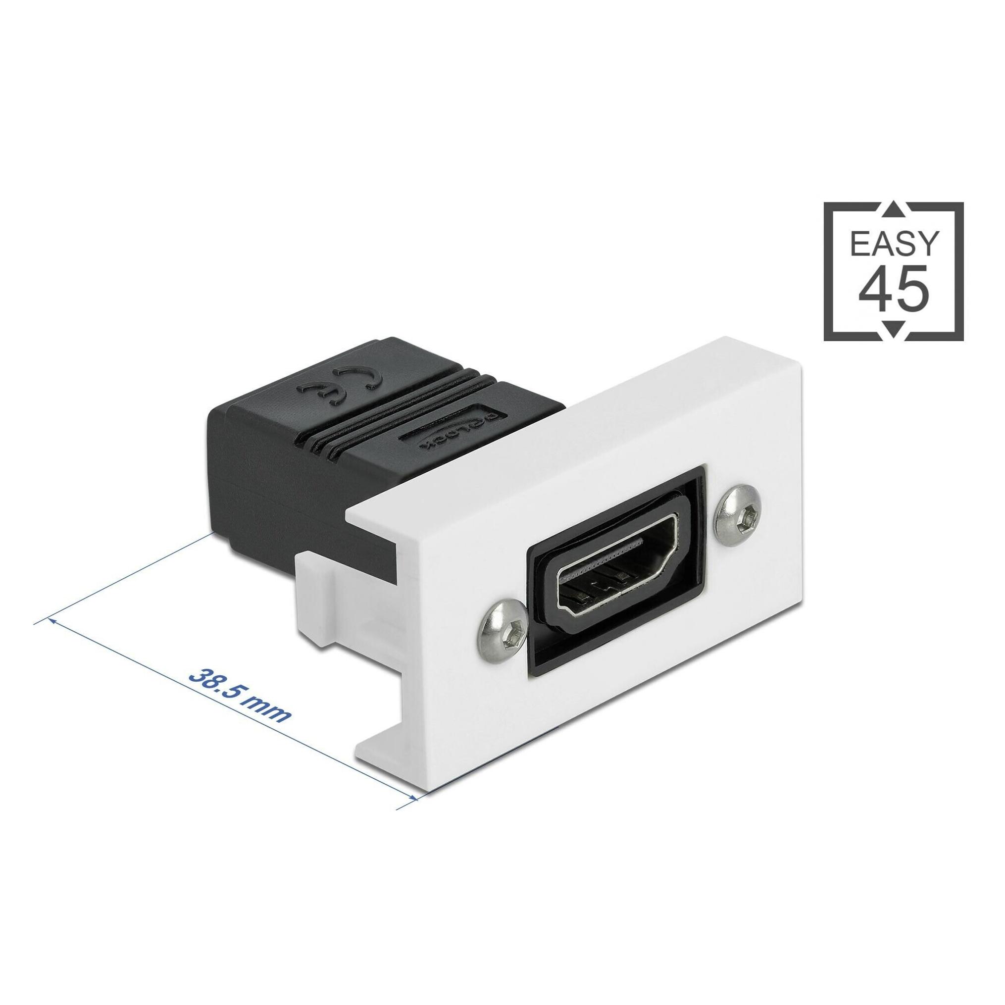 Delock Easy 45 snap-in module (HDMI, HDMI) (81303)