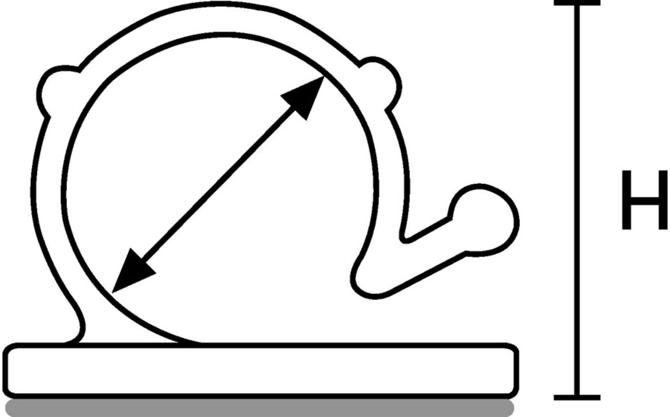 HellermannTyton Befestigungssockel RA6-N66-NA (151-13019)