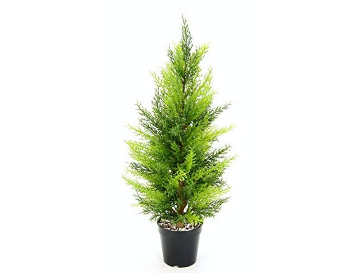 Künstliche Zypresse im Topf 65cm Thuja Lebensbaum Kunstpflanze Pflanzen Dekopflanze immergrün Kunstbaum Baum Dekobaum Topfpflanze Nadelbaum Terrassendeko Koniferen Hochzeit Deko Spalier Zierbaum