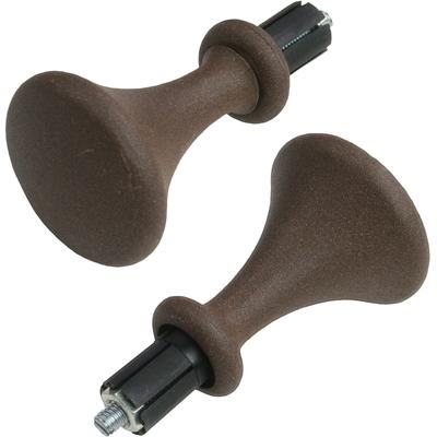 Gardinenstangen-Endstück LIEDECO "Endstück, Endknopf Kegel "Esperanca" für 16 mm Stangen" Gr. 1, braun (rostbraun), H:4,4cm L:5,5cm, Gardinenstangenendstücke, Gardinenstangen-Endstück, Endstück, Endknopf