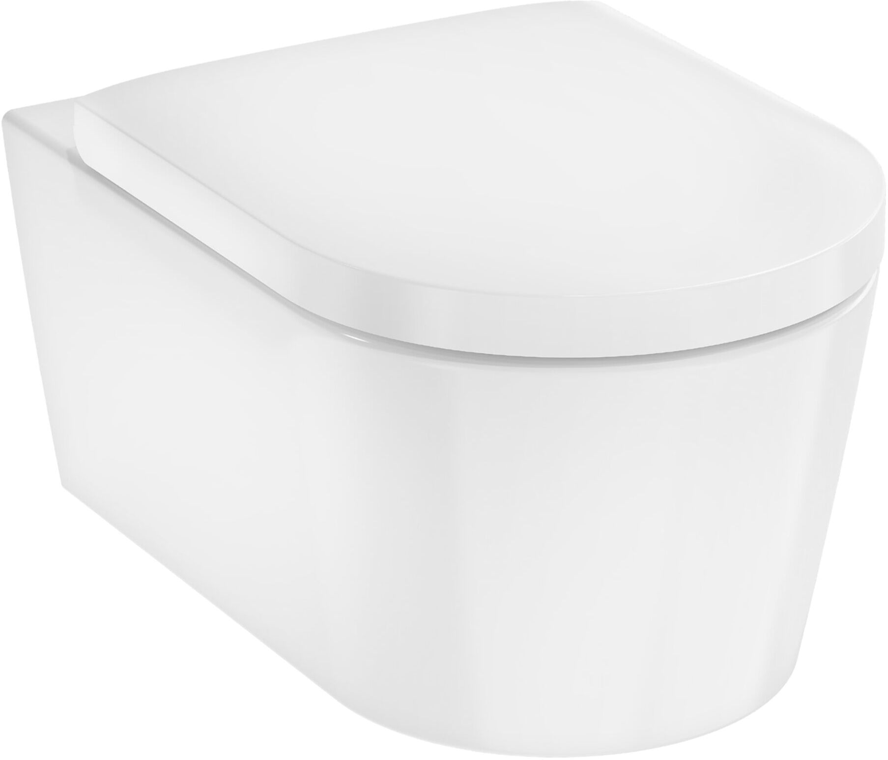Hansgrohe Wand-WC-Set EluPura S weiß, AquaHelix Flush, SmartClean (61186450)