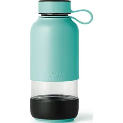 To Go Wasserflasche türkisfarbig aus Glas