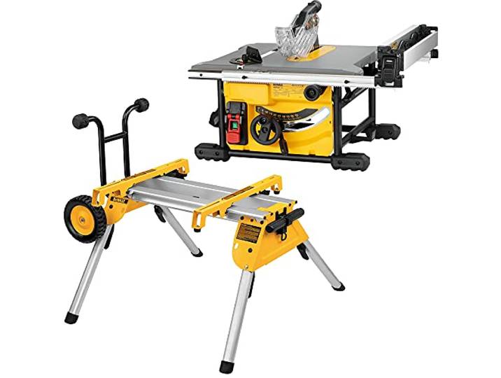 Dewalt DWE7485-QS Scie à table 210mm - 1850W + Piètement DE7400