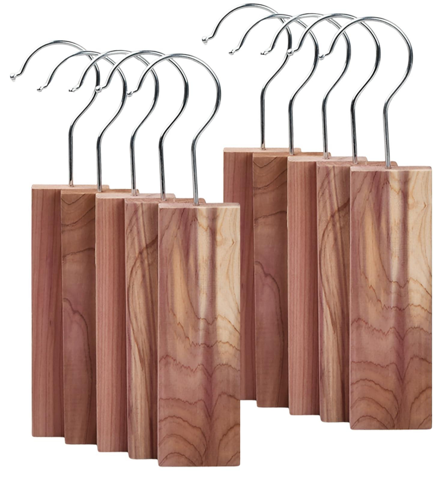 Dripio Cederhouten blokken tegen motten, 10 stuks met haak, B/D/H: 13,0 x 4,5 x 1,0 cm