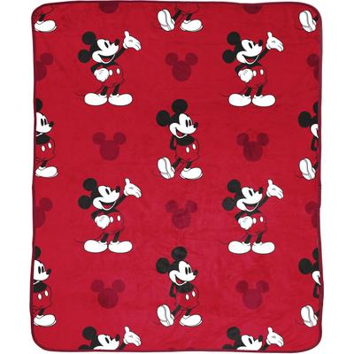 Kinderdecke DISNEY "Disney Decke Mickey Mouse", rot, B:130cm L:150cm, Polyester, Wohndecken, rot, gemütlich, 130 x 150 cm