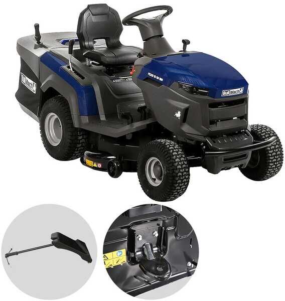 BullMach PEGASO 95-160 RMH - Tondeuse autoportée avec transmission hydrostatique - Bac de ramassage - Mulching