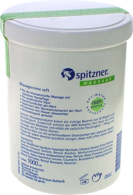 W. Spitzner Arzneimittelfabrik GmbH SPITZNER Massagecreme soft 1000 ml 01531892